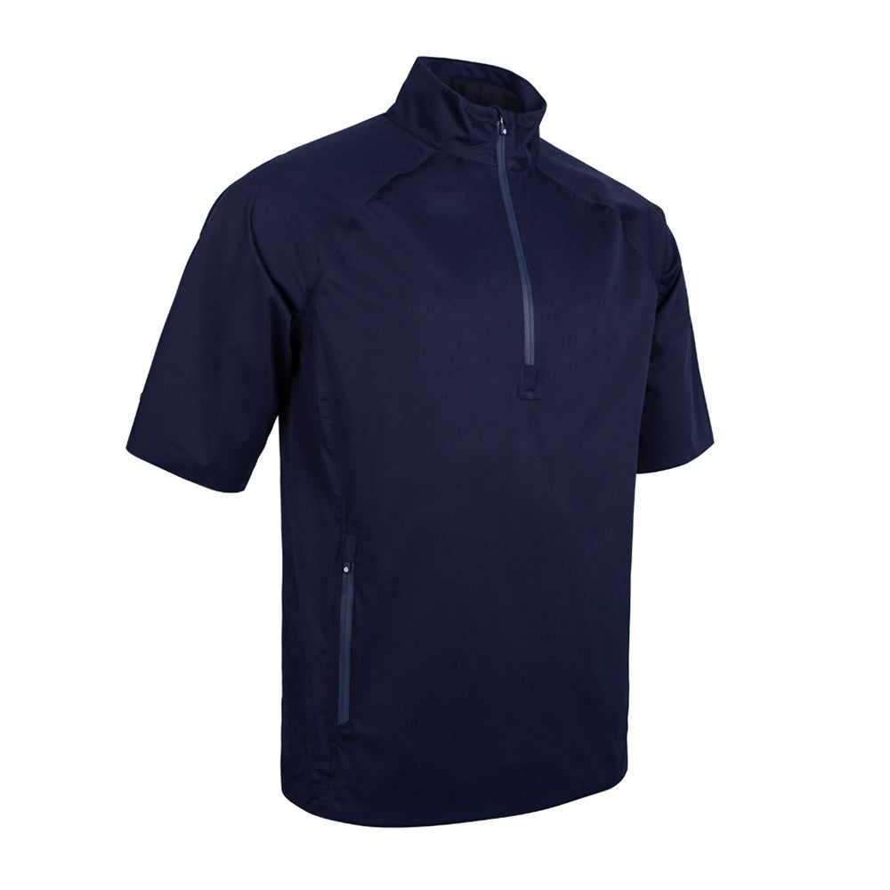 Sunderland Mens Lightweight Waterproof Half Sleeve Windshirt with Lifetime Guarantee in Navy