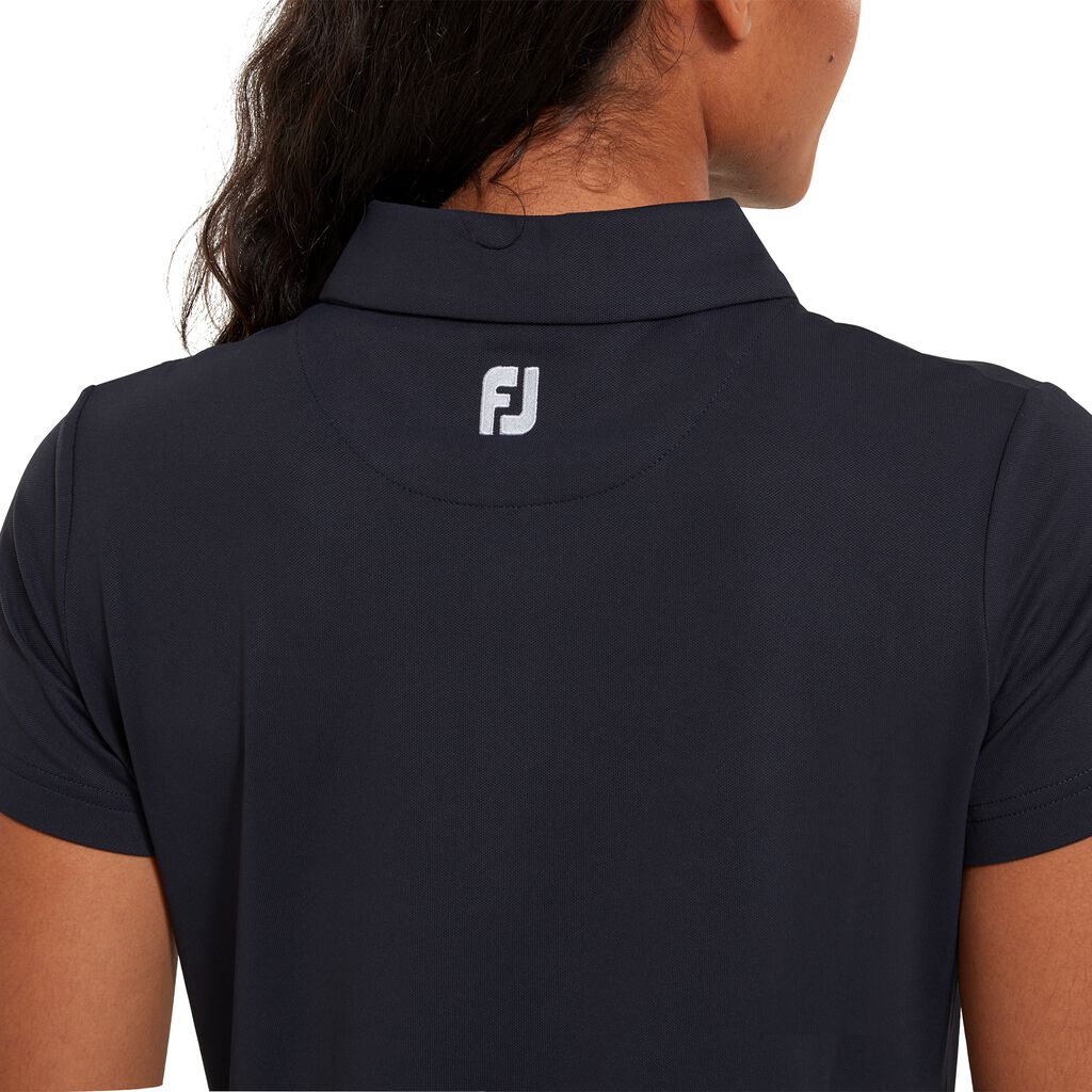 FootJoy Women's Short Sleeve Golf Dress in Navy & White - Last One Small Only Left