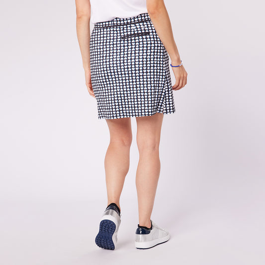 Swing Out Sister Womens Pull-On Skort With Heart Print