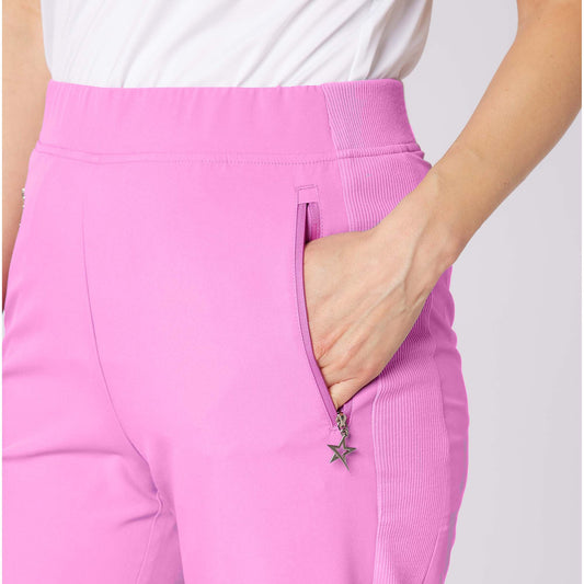 Swing Out Sister Ladies Pull-On Capris - Stretch Woven Comfort for Effortless Movement