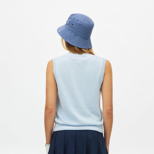 Rohnisch Ladies Cable Knit Sleeveless Sweater - Luxurious Cotton Comfort with a Playful Edge