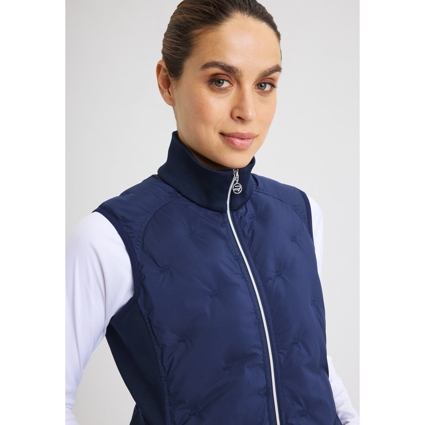 Rohnisch Ladies Navy Hybrid Quilted Gilet