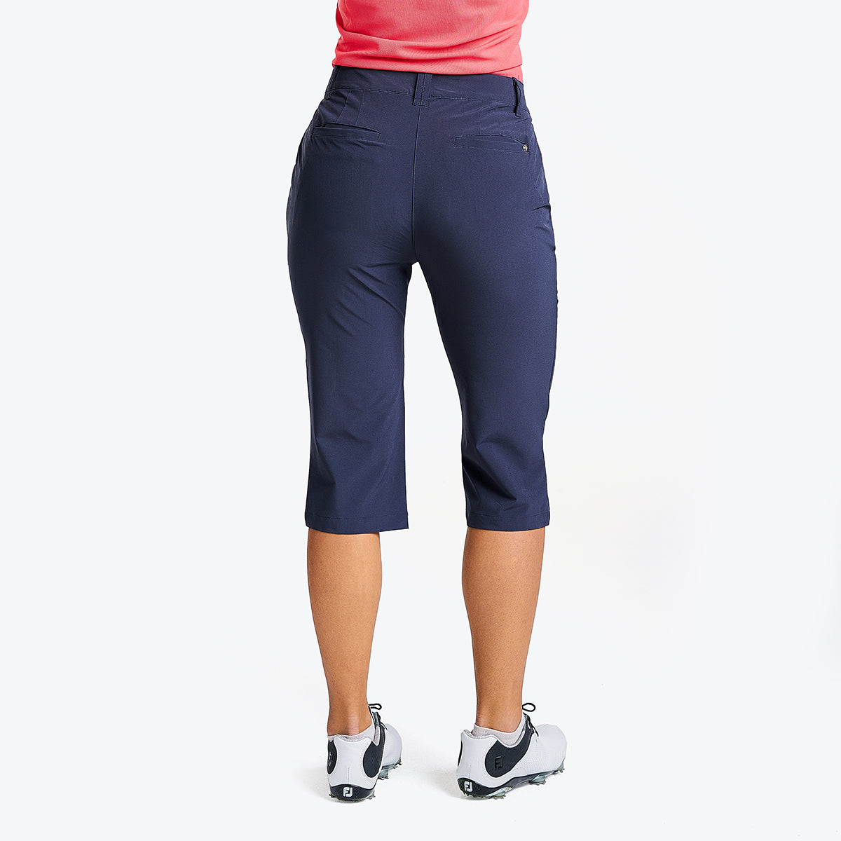 Nivo Ladies Straight Cut Pedal Pushers in Navy