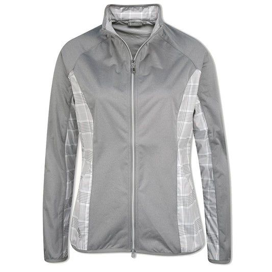 Glenmuir Ladies Lightweight Showerproof Performance Golf Jacket with Check Panels