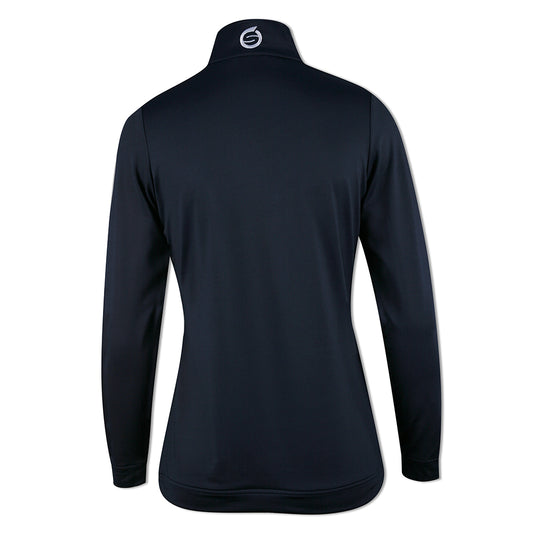 Sunderland Ladies Thermal Water Repellent Zip-Neck Mid-layer in Navy
