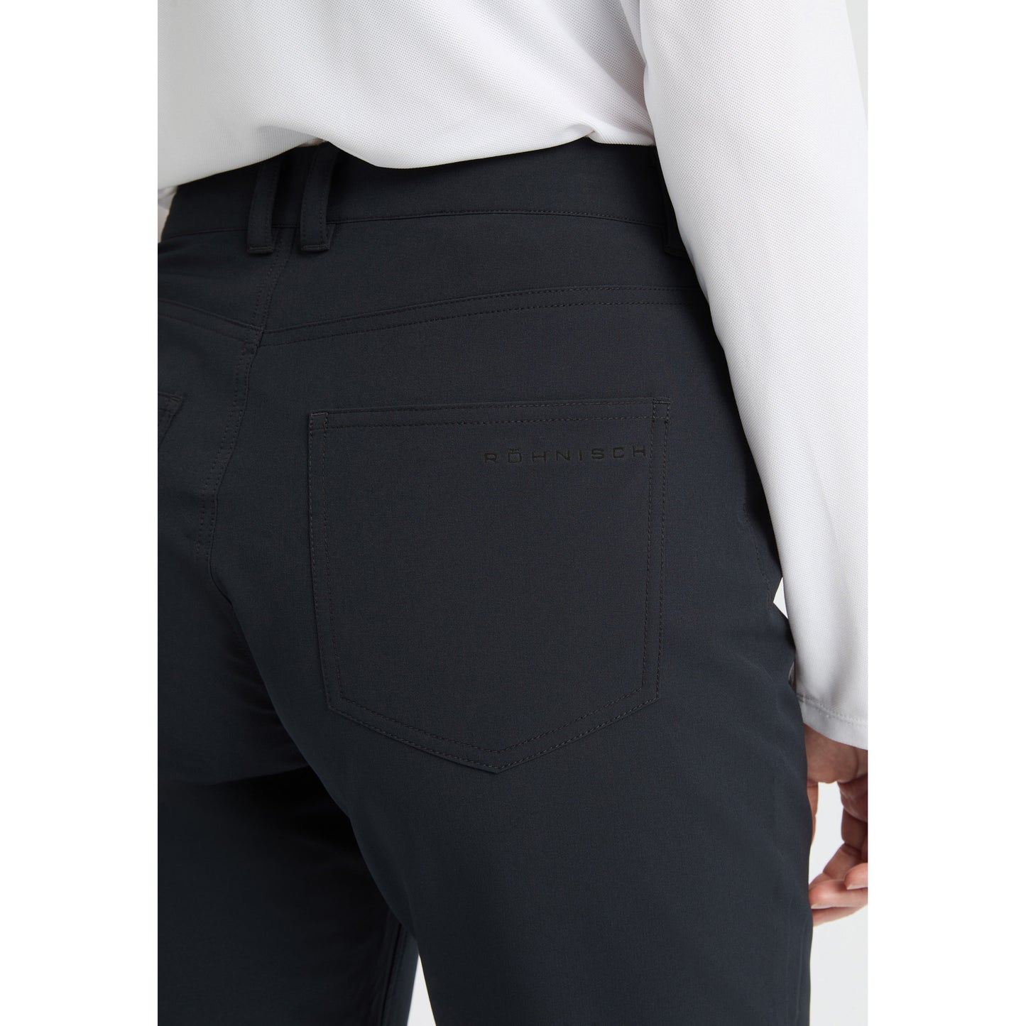 Rohnisch Ladies Black Golf Trousers with Warm Brushed Inner