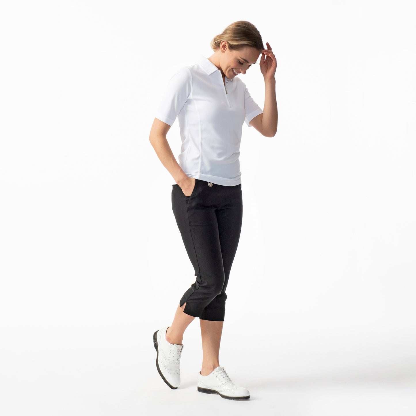 Daily Sports Ladies Pull-On Black Golf Capris