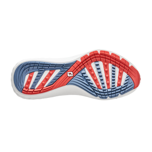 FootJoy Ladies Wide Fit Waterproof Quantum Golf Shoes in Navy, White & Pink