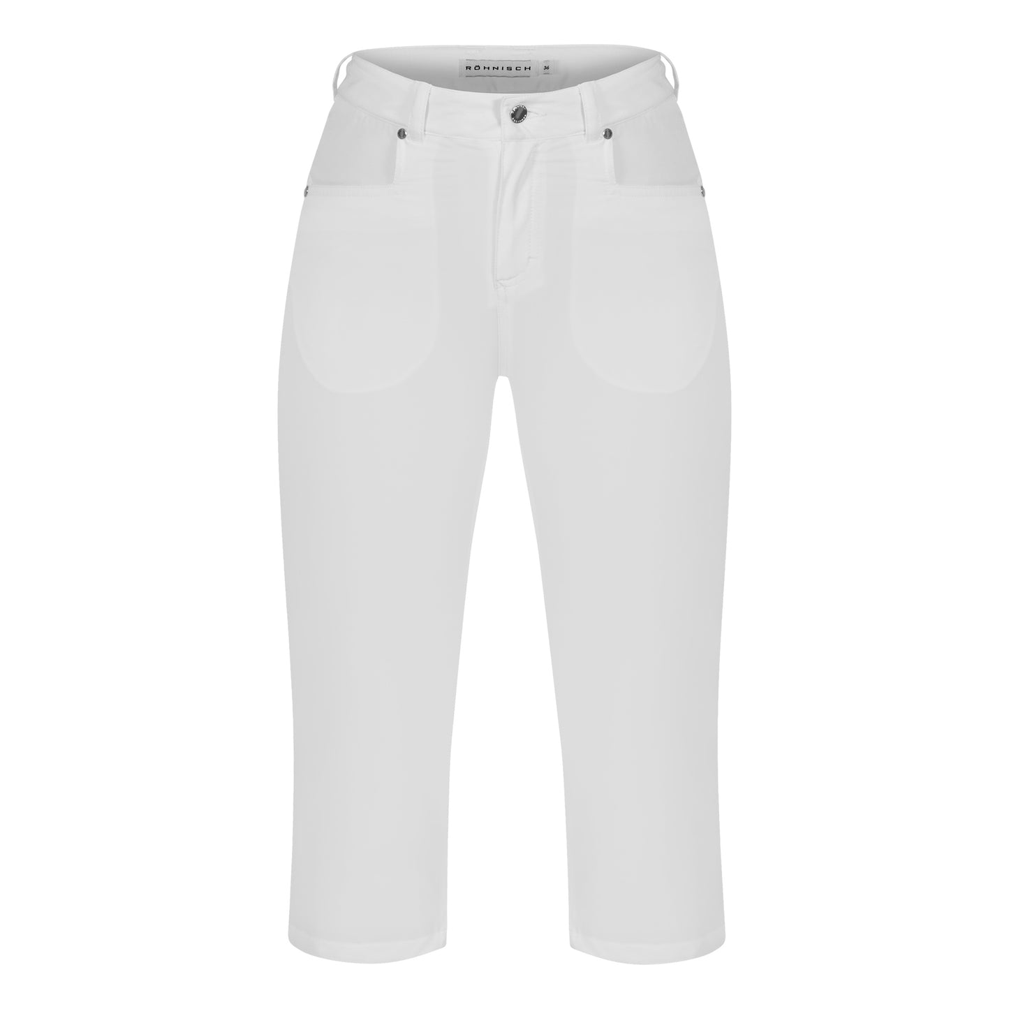 Rohnisch Ladies Lightweight Comfort Golf Capris in White