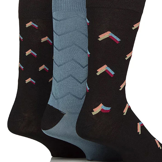 Glenmuir Mens 3-Pair Pack of Bamboo Socks in Tartan Gift Box