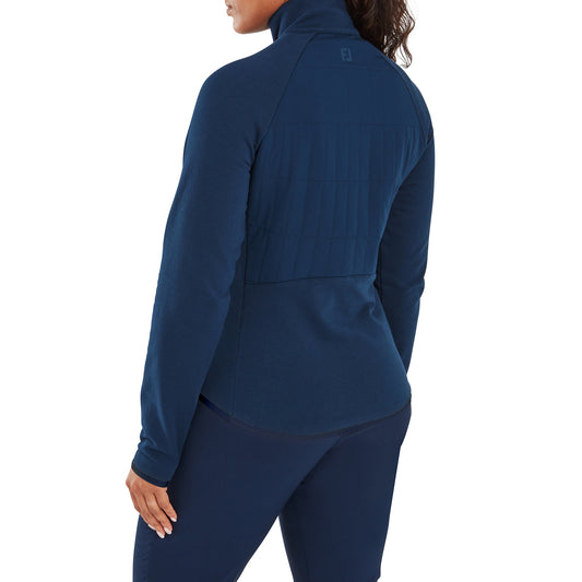 FootJoy Ladies Fleece Backed Hybrid Jacket in Navy