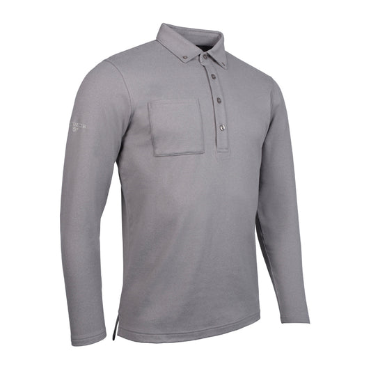 Glenmuir Mens Thermal Long-Sleeve Polo