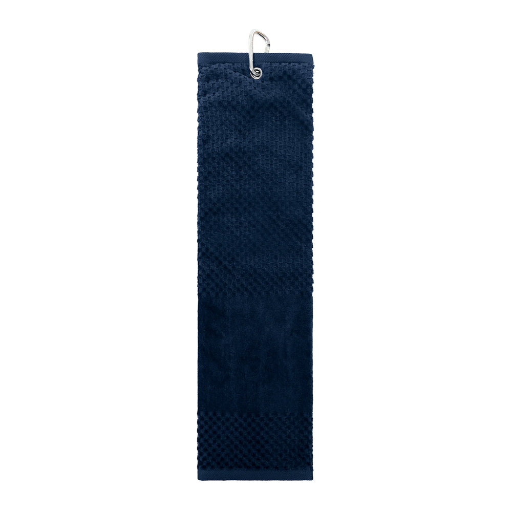 Surprizeshop Ladies Navy Waffle Weave Tri-Fold Golf Towel