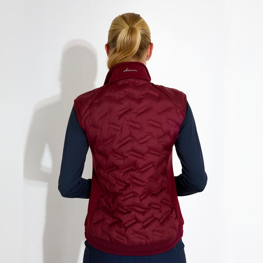 Abacus Ladies Quilted Gilet with Stretch Side Panels
