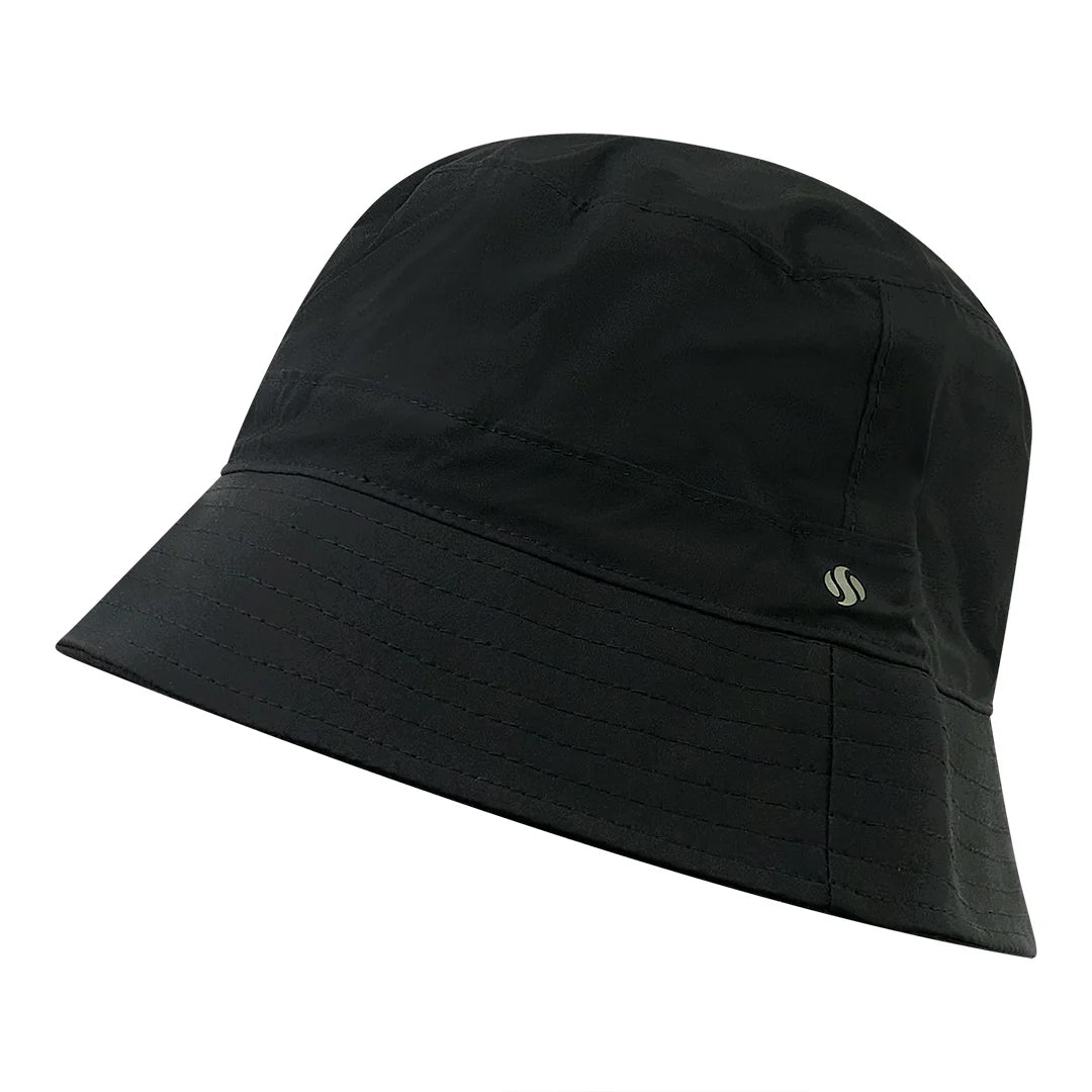 Surprizeshop Ladies Fleece Lined Waterproof Bucket Hat in Black
