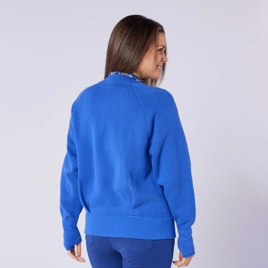 Swing Out Sister Ladies Bomber-Style Lined Cardigan