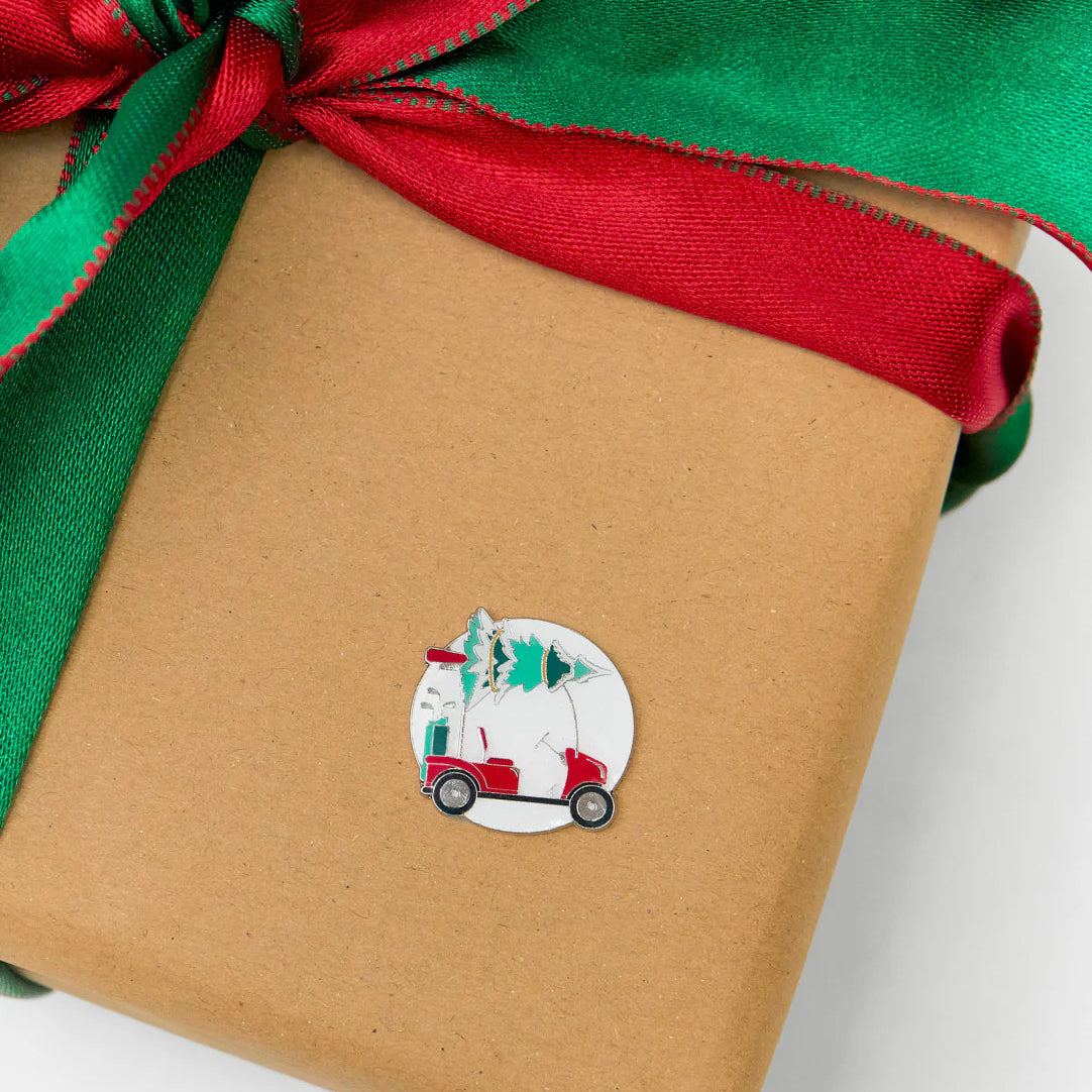 Christmas Golf Cart Golf Ball Marker