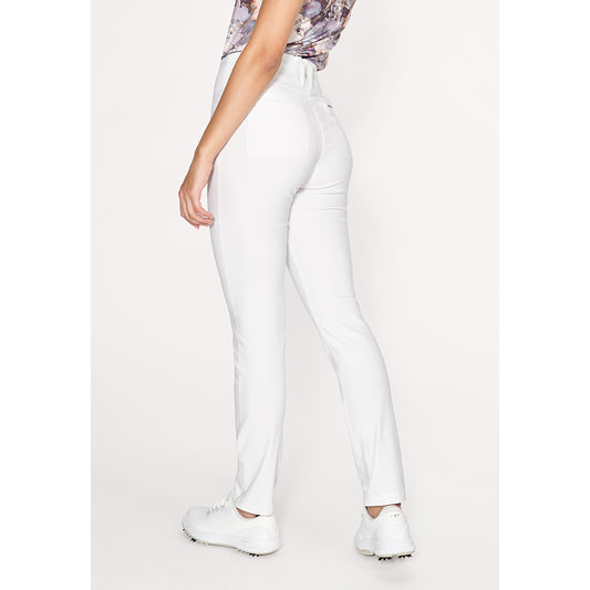 Rohnisch Ladies Slim-Fit Pull-On White Trousers