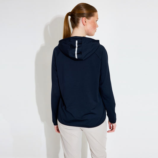 Abacus Ladies Navy Loop Hoodie