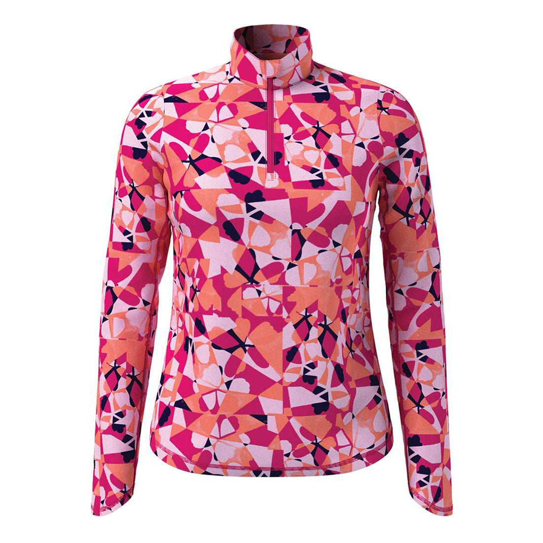 Callaway Ladies Geometric Floral Long Sleeve Golf Top GolfGarb