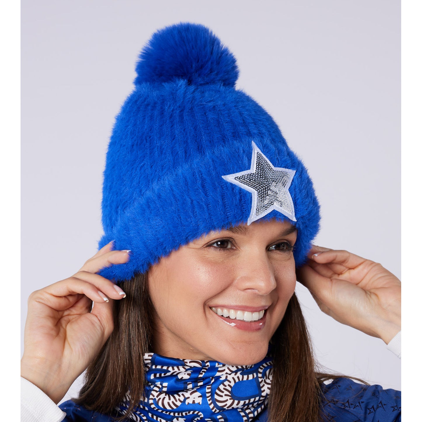 Swing Out Sister Ladies Fully Lined Faux Fur Bobble Hat