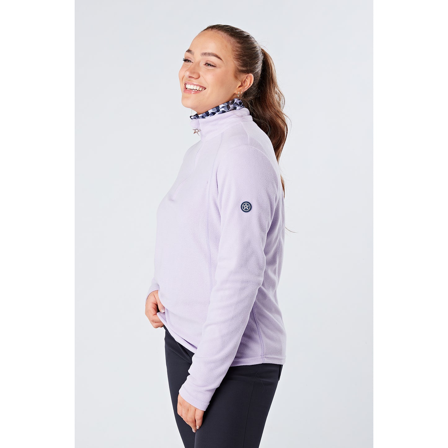 Swing Out Sister Ultra-Soft 1/4 Zip Fleece in Digital Lavender