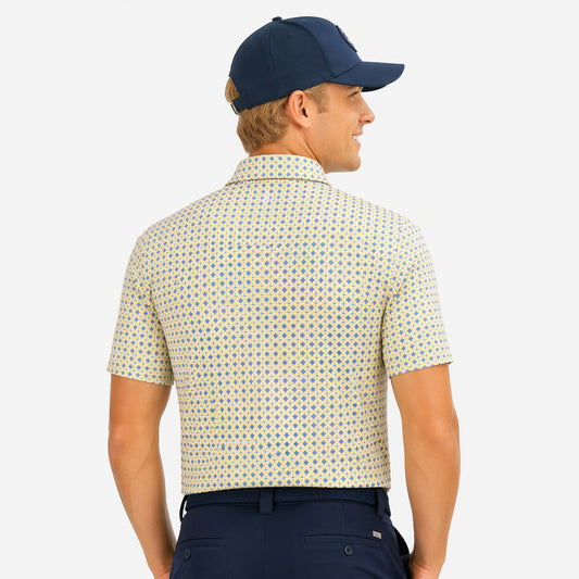 Swing Out Sister Men's Short Sleeve Polo for Breathable Performance & Effortless Movement