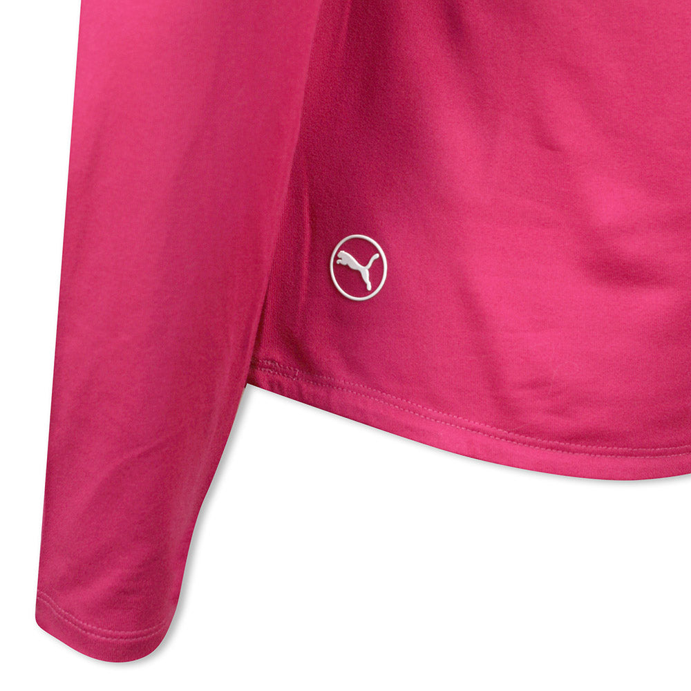 Puma Golf Ladies Colourblock 1/4 Zip Top with UPF 50+ 