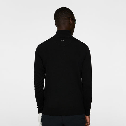 J.Lindeberg Mens Merino Zip-Neck Sweater
