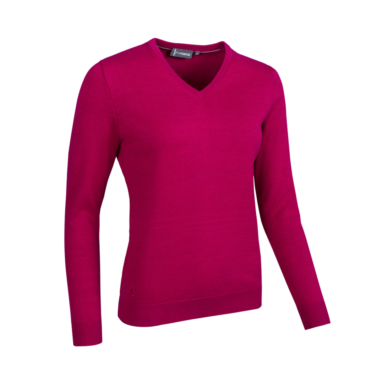 Glenmuir Women's Premium Cotton V-Neck Golf Sweater