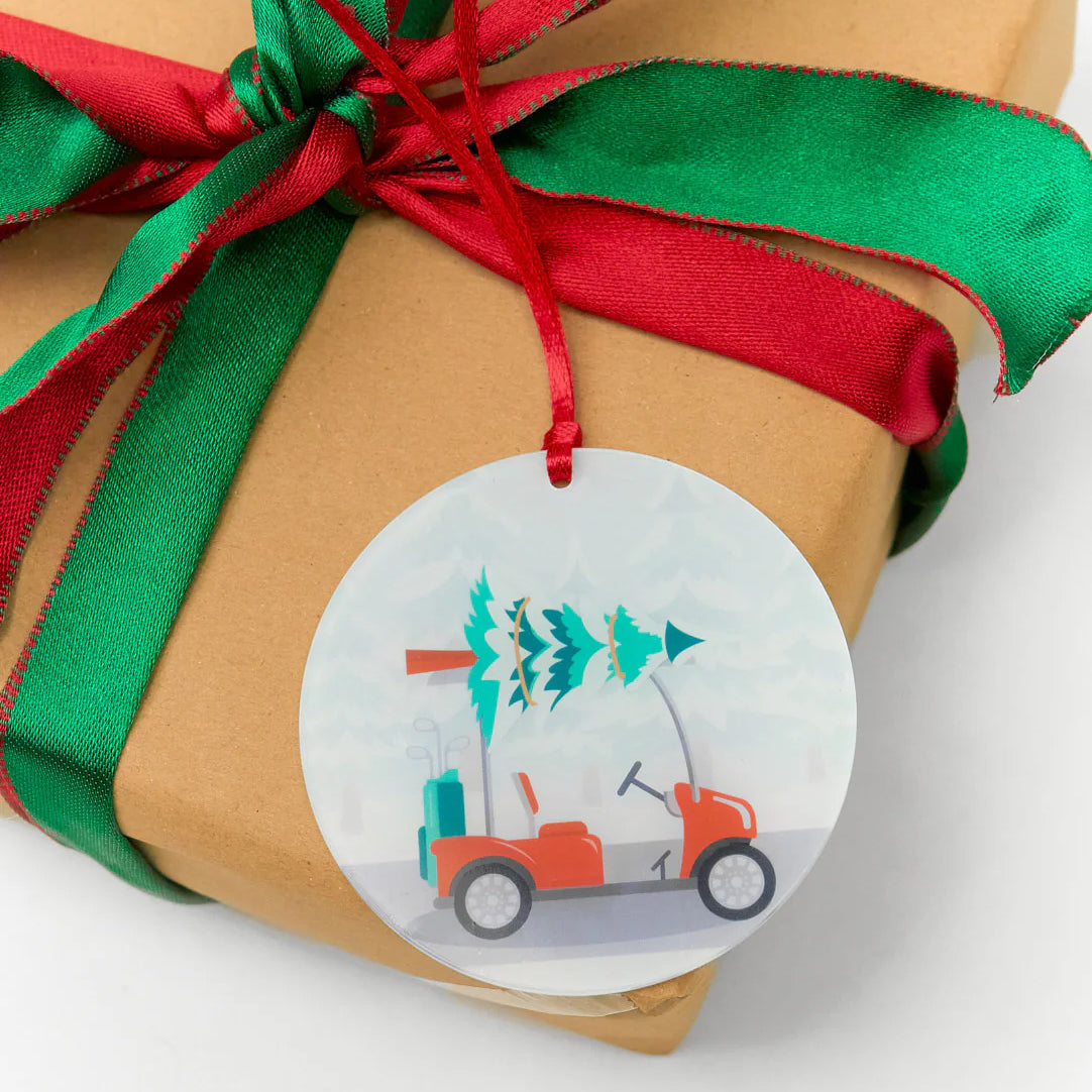 Christmas Golf Cart Bauble