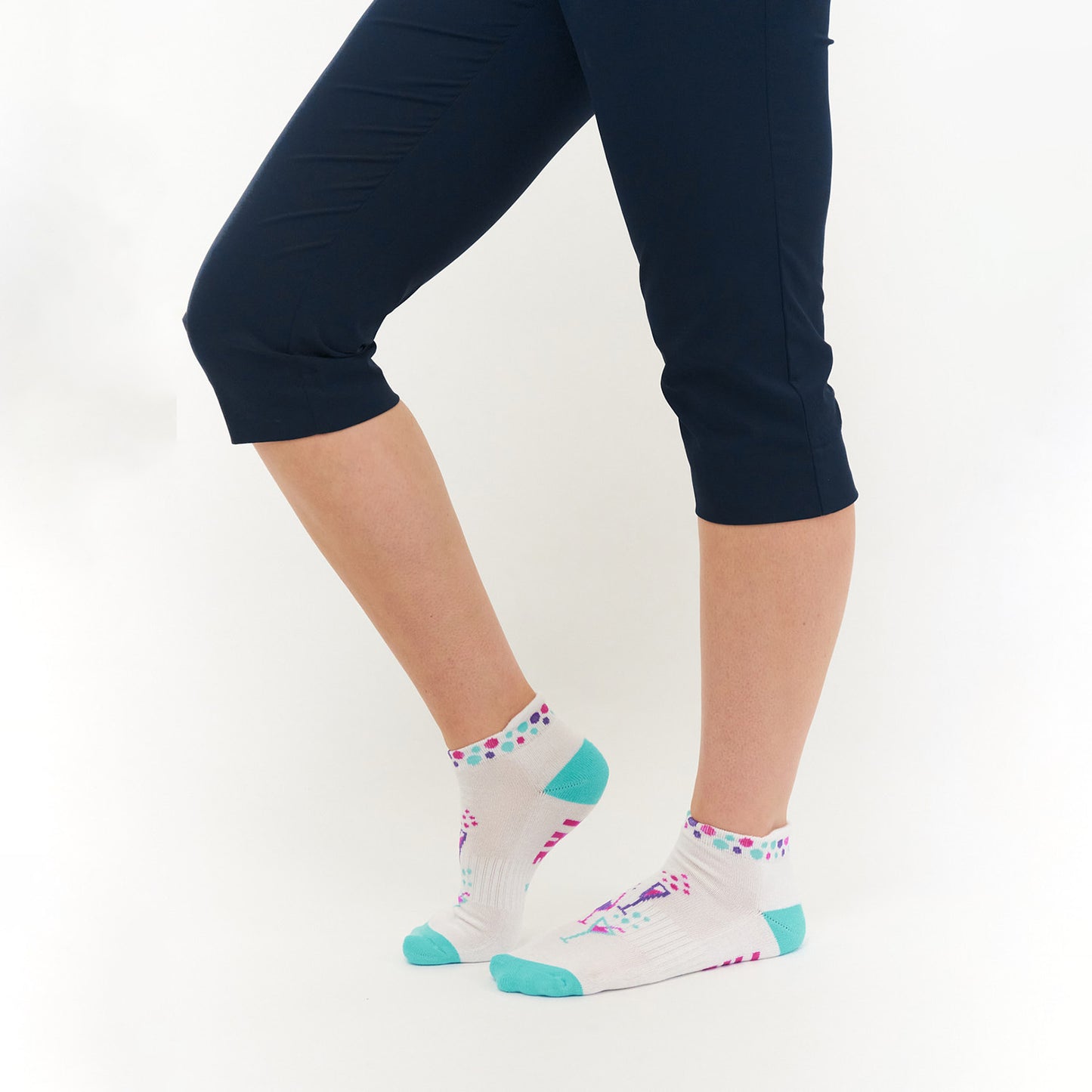 Surpizeshop Ladies Pair of 'Off to the 19th' Golf Socks