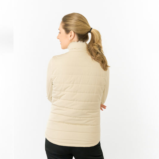 Pure Golf Ladies Insulated Faux Fur Collar Gilet