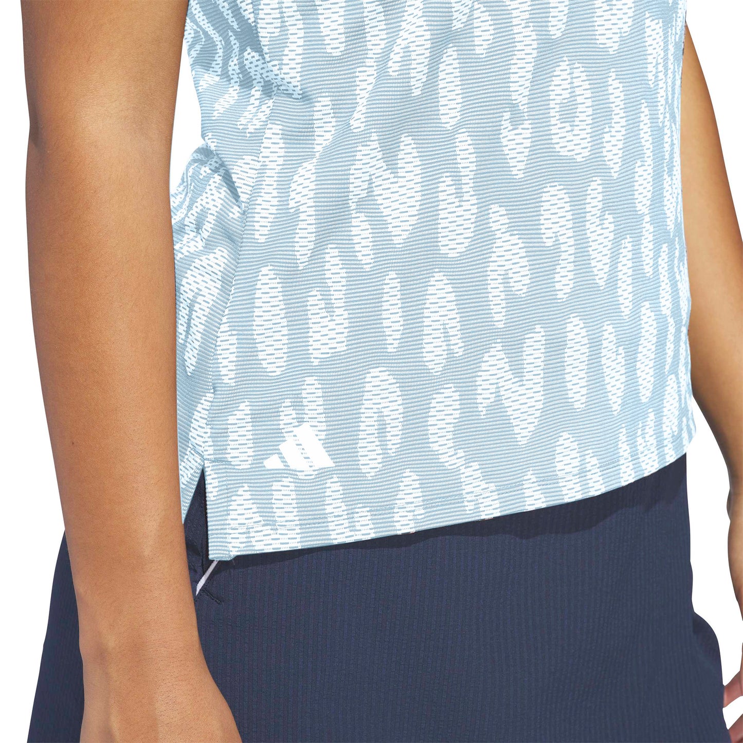 adidas Golf Ladies Short Sleeve Jacquard Polo with Innovative Technology for Performance-Driven Elegance