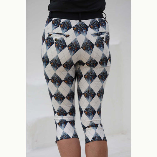 FAMARA Ladies Harlequin Pedal Pusher - Last One Medium Only Left