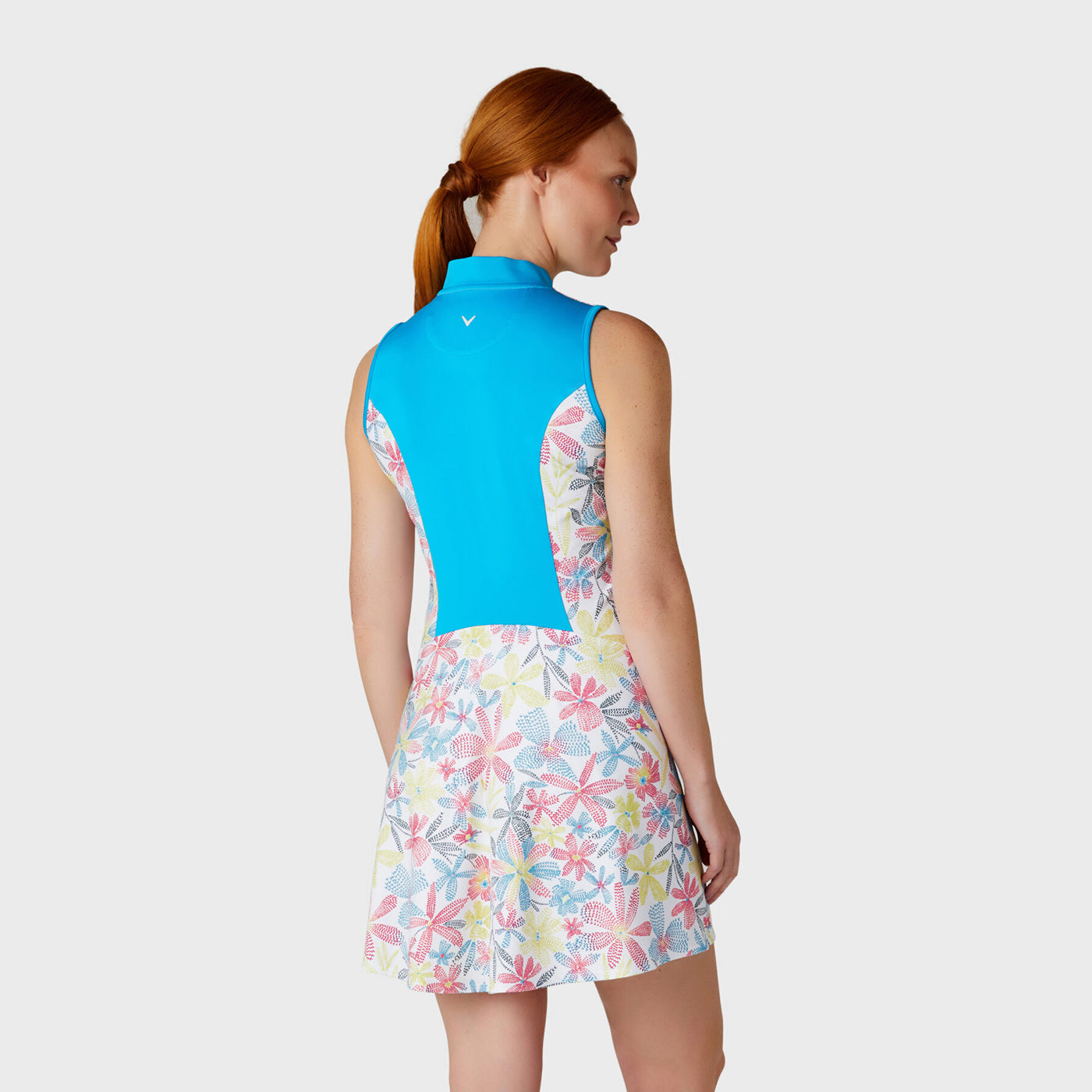 Callaway Ladies Golf Dress with Floral Chevron Print