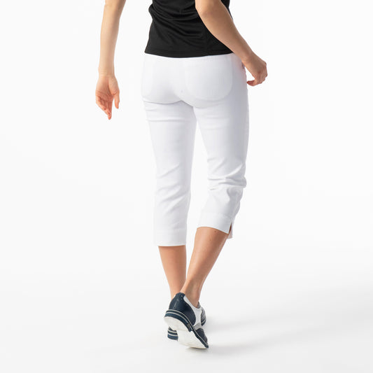 Daily Sports Ladies Pull-On White Golf Capris
