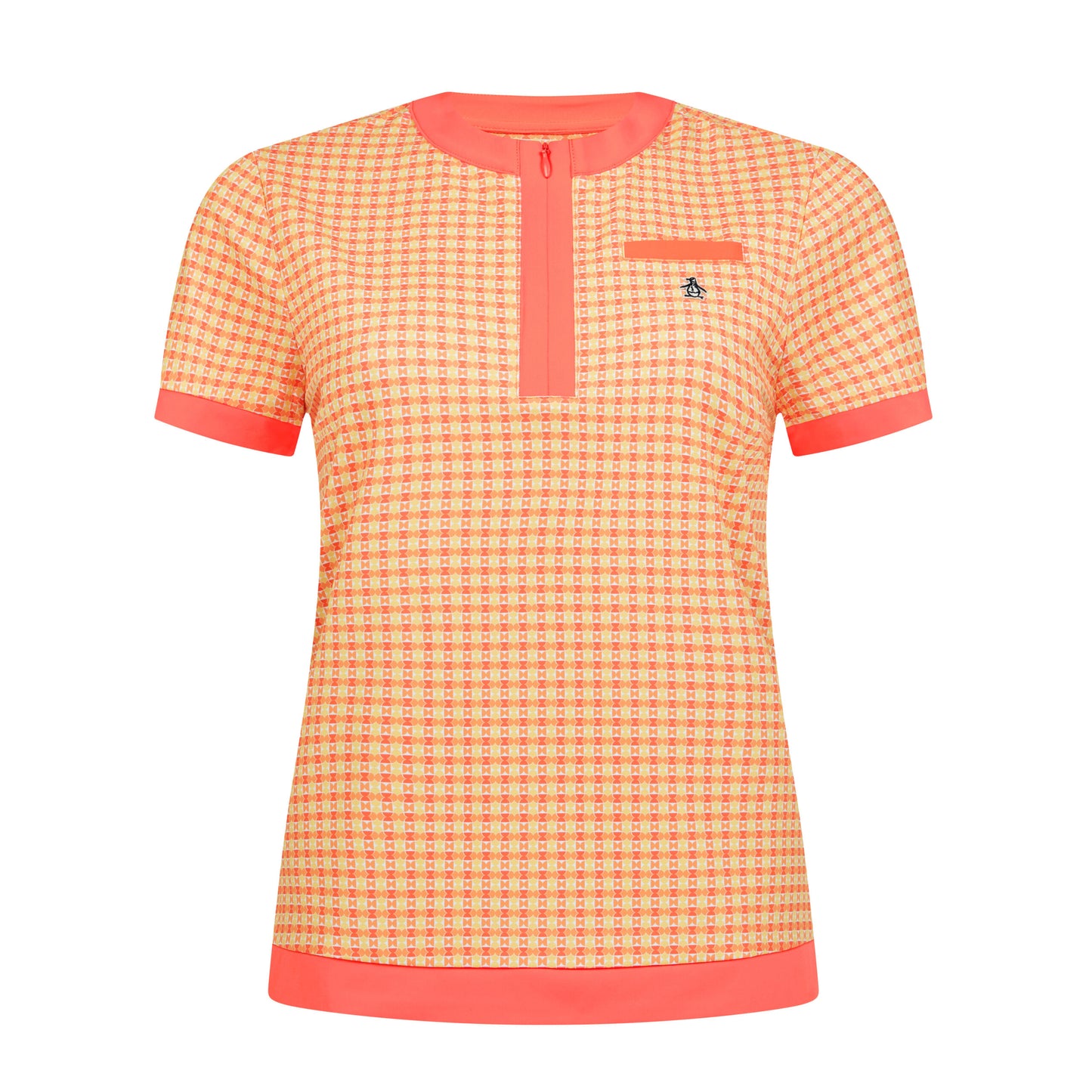 Original Penguin Ladies Bow-Tie Print Short Sleeve Polo