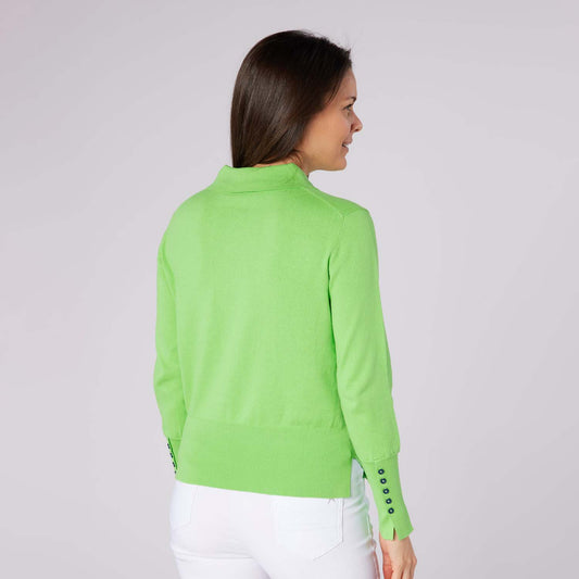 Swing Out Sister Ladies Sophisticated Knit with Elegant Button Detail