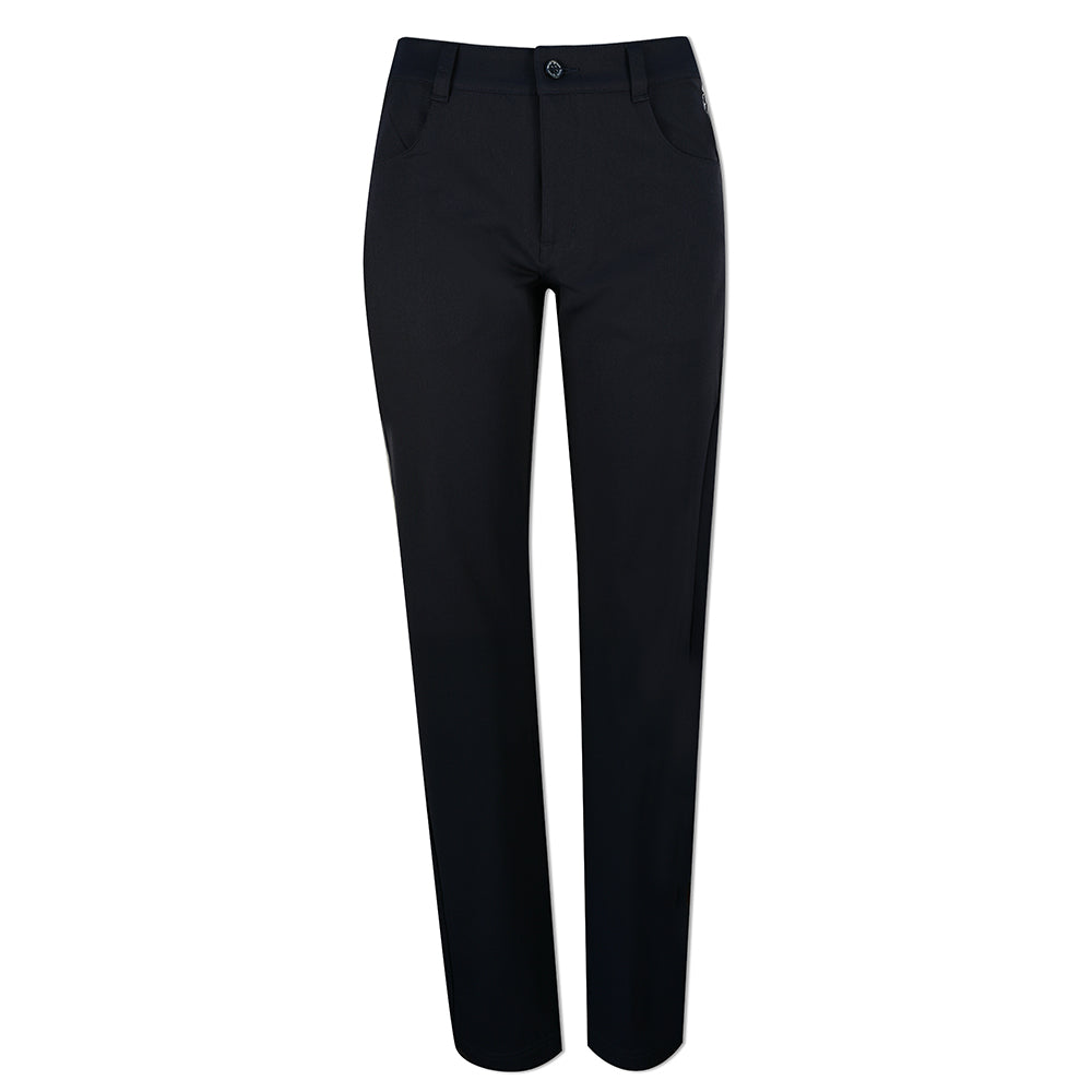 Green Lamb Straight Leg Soft-Stretch Golf Trousers in Navy