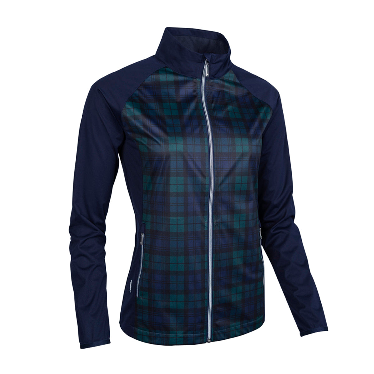 Glenmuir Ladies Lightweight Showerproof Jacket with Tartan Print