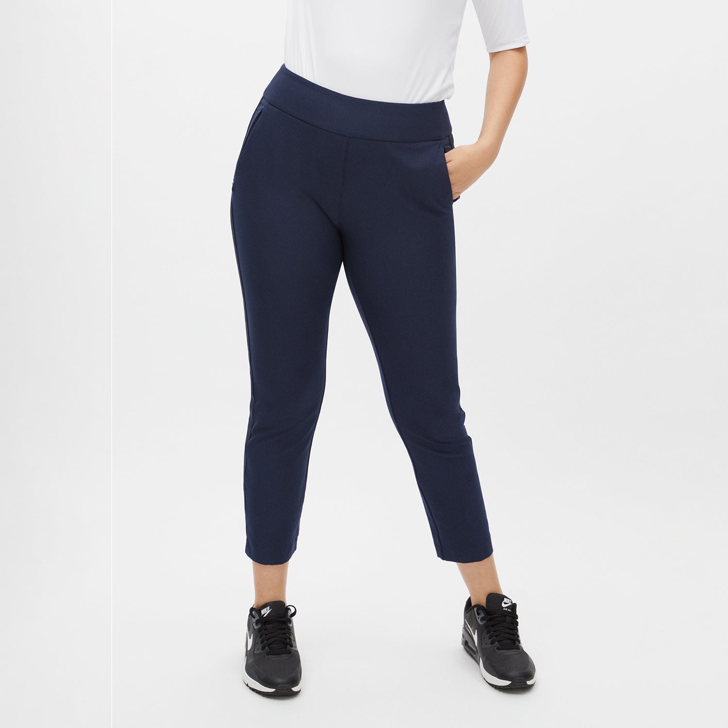 Rohnisch Ladies Navy Pull-On 7/8 Golf Trousers – GolfGarb