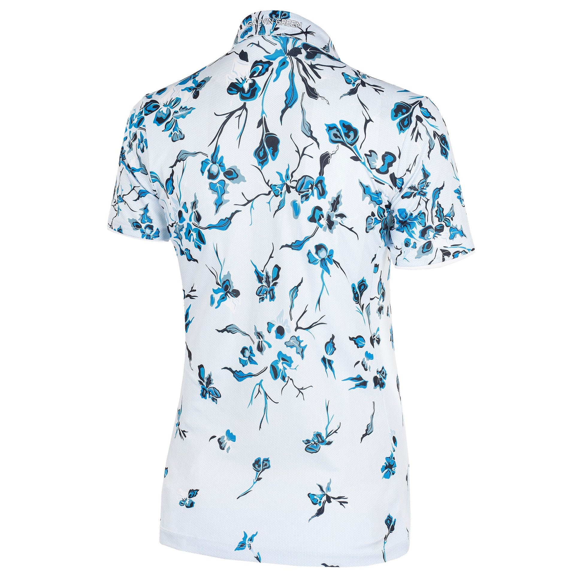 Galvin Green Ladies Floral Print Polo Shirt with VENTIL8 PLUS in Navy/Blue/White