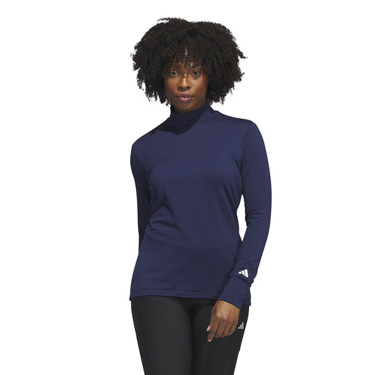 adidas Ladies Long Sleeve Golf Top with Mock Neck - Last One XL Only Left