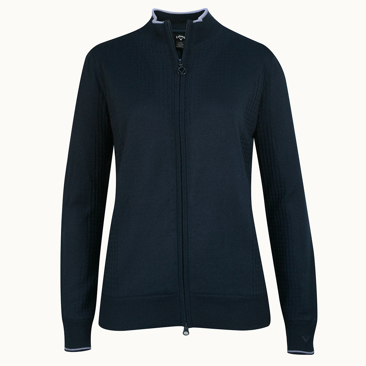 Callaway Ladies Lined Windstopper Full-Zip Sweater in Navy Blue