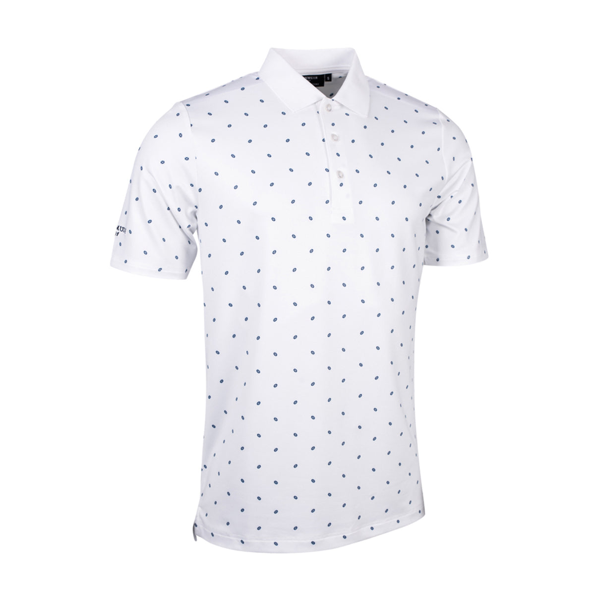 Glenmuir Mens Short Sleeve Polo with Saltire Flag Print