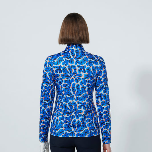 Daily Sports Ladies Mesh Long Sleeve top in Retro Floral Print