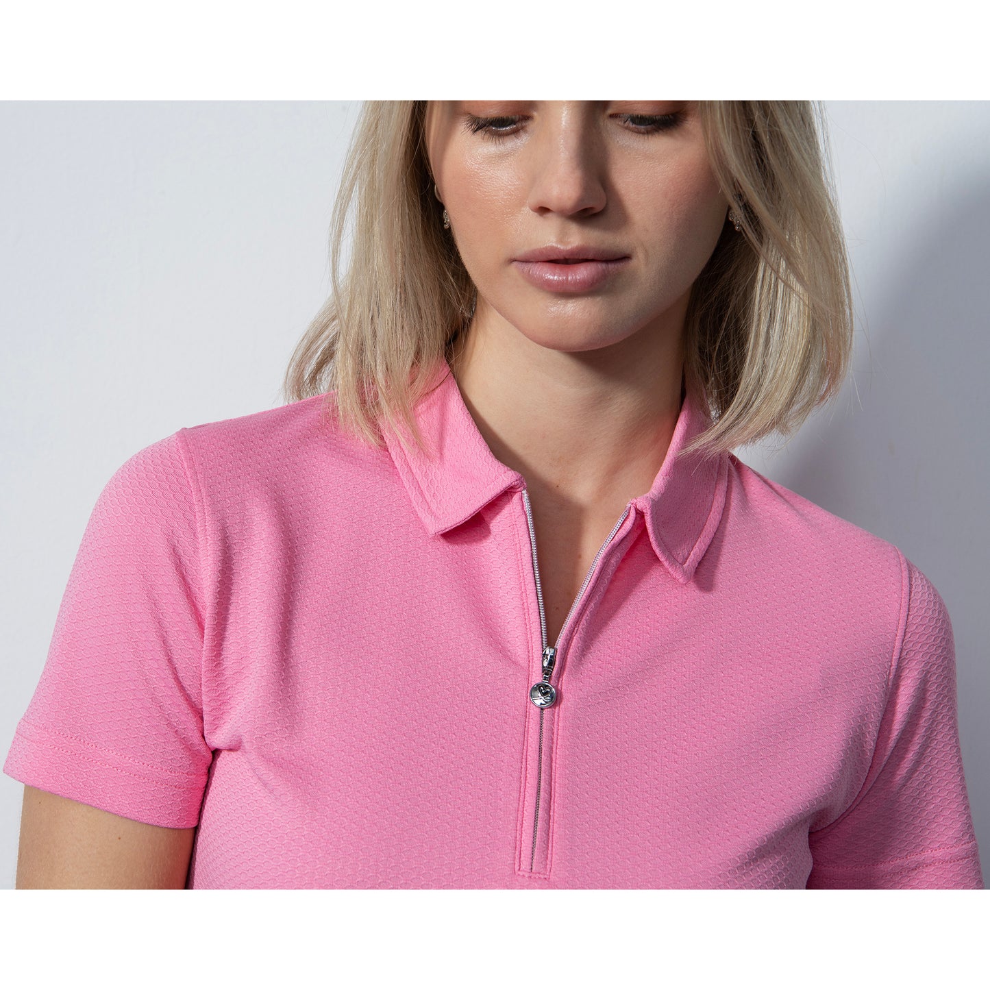 Daily Sports Honeycomb Structured Short Sleeve Polo Shirt - Last One Small Only Left
