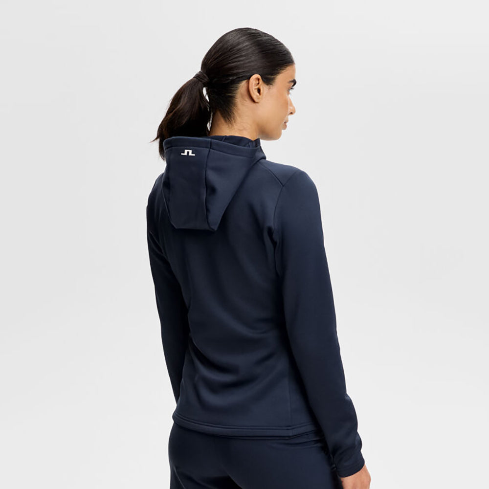 J.Lindeberg Ladies Hoodie in Navy - Comfort, Warmth, and Effortless Style