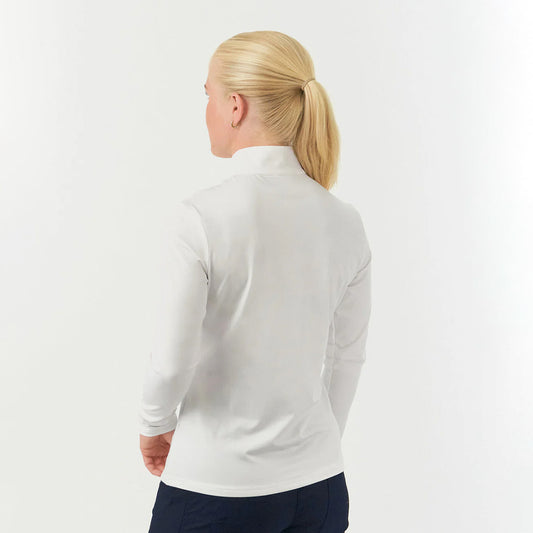 Pure Ladies Lightweight Mid-Layer Top in White